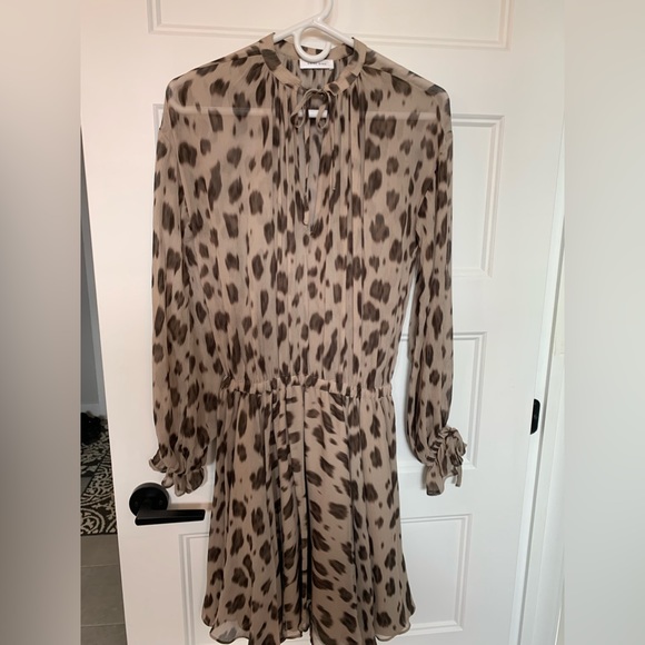 Anine bing silk animal print dress - Picture 1 of 5